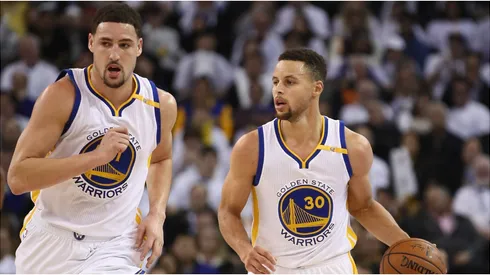 Stephen Curry and Klay Thompson
