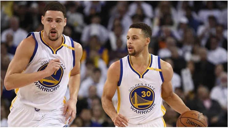 Stephen Curry and Klay Thompson