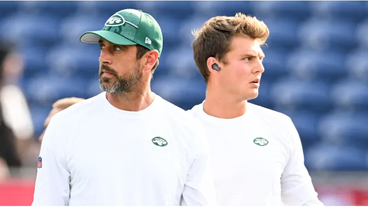 Aaron Rodgers and Zach Wilson - New York Jets - NFL 2023