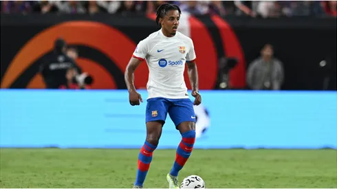 Jules Kounde #23 of FC Barcelona