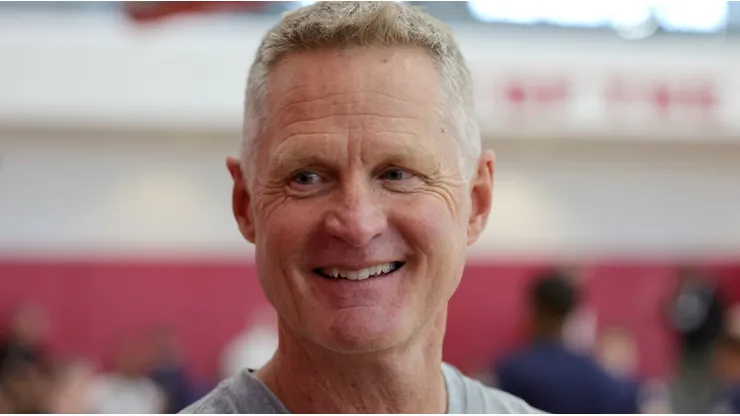 LAS VEGAS, NEVADA - AUGUST 03: Head coach Steve Kerr of the 2023 USA Basketball Men’s National Team attends a practice session during the team's training camp at the Mendenhall Center at UNLV as the team gets ready for the FIBA Men’s Basketball World Cup on August 03, 2023 in Las Vegas, Nevada. (Photo by Ethan Miller/Getty Images)