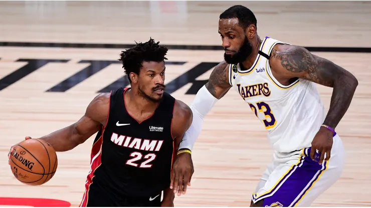 Jimmy Butler and LeBron James