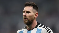 Lionel Messi with Argentina at the Qatar 2022 World Cup