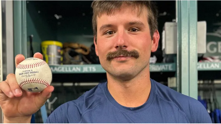 The rookie hit a home run in his first at-bat