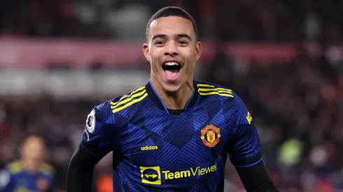 Mason Greenwood with Manchester United
