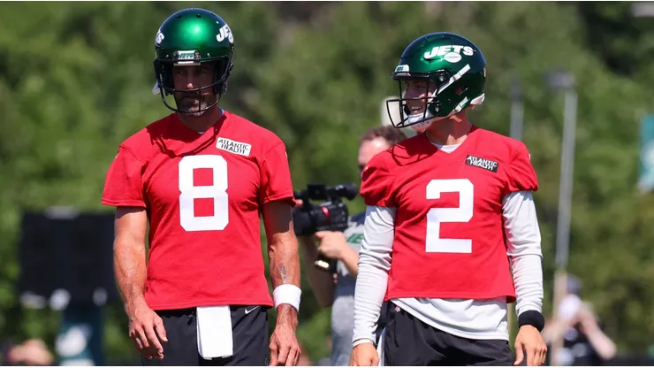 Aaron Rodgers and Zach Wilson