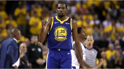 Kevin Durant with the Golden State Warriors