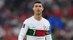 Cristiano Ronaldo looks on during a game with Portugal