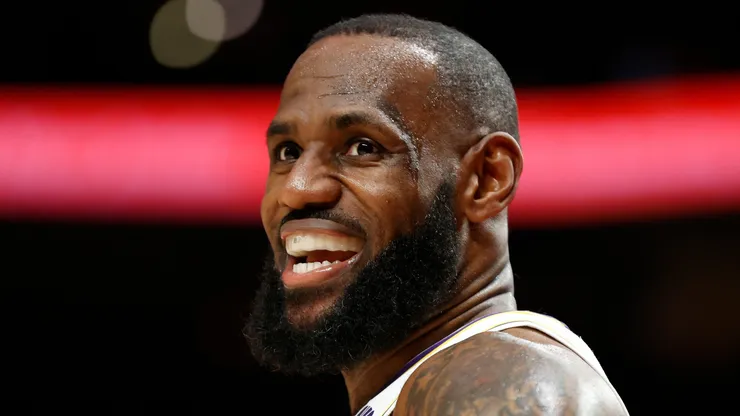 LeBron James of the Los Angeles Lakers