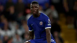 Moises Caicedo playing for Chelsea