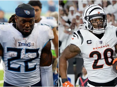 The QB who has more rushing yards than Derrick Henry, Joe Mixon in 2023