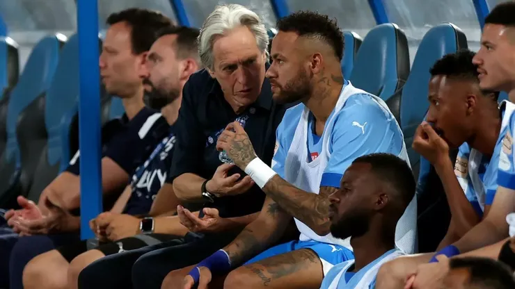 Neymar and Jorge Jesus