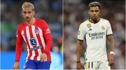 Antoine Griezmann of Atletico Madrid and Rodrygo of Real Madrid CF