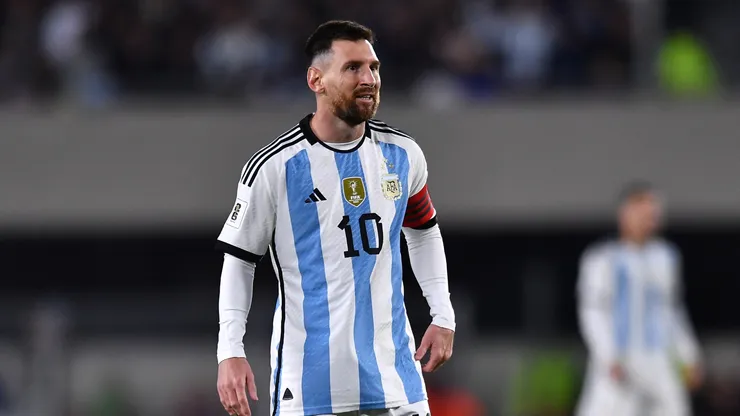 Lionel Messi in action for Argentina.