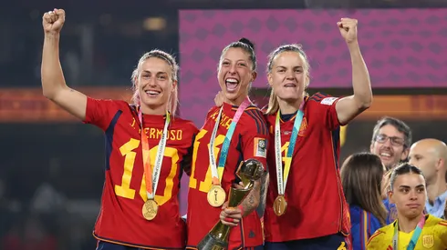 Alexia Putellas, Jennifer Hermoso and Irene Paredes