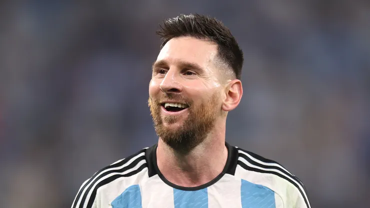 Lionel Messi with Argentina