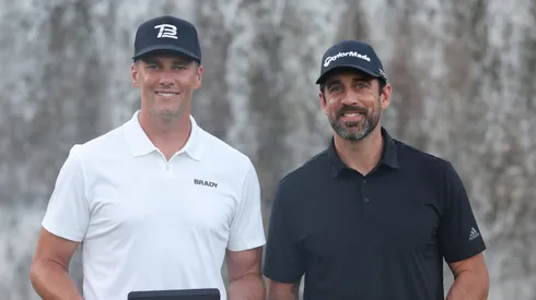 Tom Brady (left) with Aaron Rodgers (right) - 2022