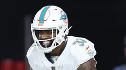 Raheem Mostert during the game against the Patriots