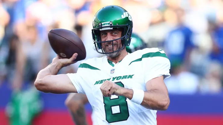 Aaron Rodgers of the New York Jets