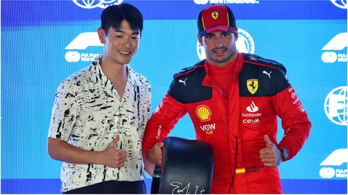 Pole position qualifier Carlos Sainz