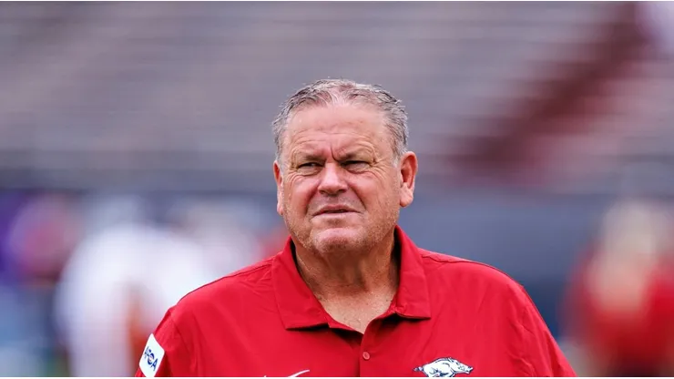 Head Coach Pittman of Arkanzas Razorbacks