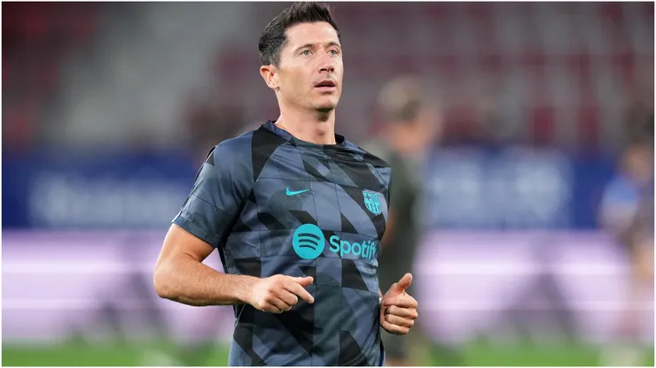 Robert Lewandowski of FC Barcelona