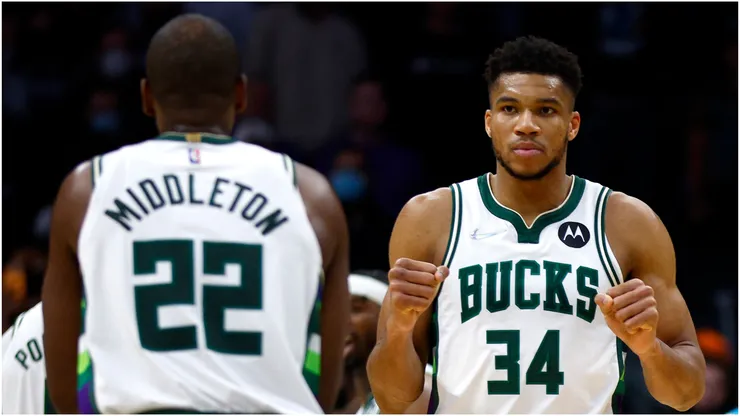 Giannis Antetokounmpo and Khris Middleton