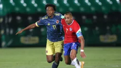 Juan Guillermo Cuadrado against Alexis Sanchez