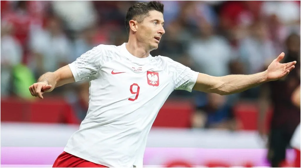 Robert Lewandowski of Poland