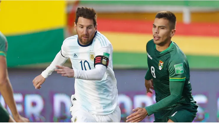 Messi against Bolivia