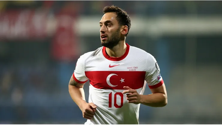 Hakan Calhanoglu of Turkey