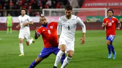 Arturo Vidal against Rodrigo Bentancur