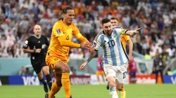 Virgil van Dijk and Lionel Messi