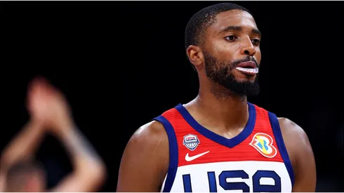 Mikal Bridges #5 of the United States