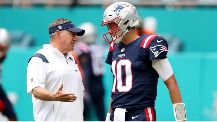 Bill Belichick and Mac Jones