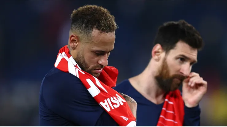 Neymar and Lionel Messi