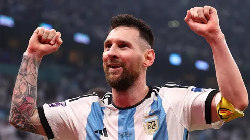 Lionel Messi with Argentina's national team