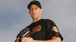 Kirk Rueter of the San Francisco Giants poses for a portrait during the San Francisco Giants Photo Day at Scottsdale Stadium on March 2, 2005.