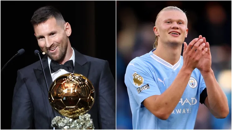Lionel Messi and Erling Haaland