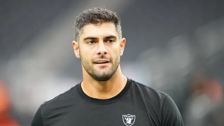 Jimmy Garoppolo of the Las Vegas Raiders