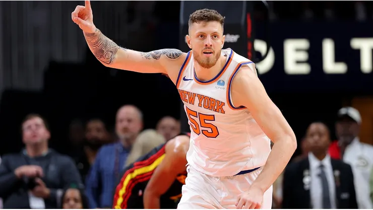 Isaiah Hartenstein #55 of the New York Knicks