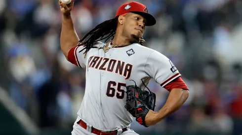 Luis Frías #65 of the Arizona Diamondbacks