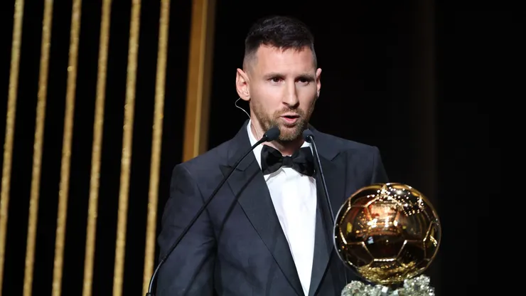 Lionel Messi at the 2023 Ballon d'Or gala
