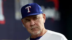 Manager Bruce Bochy of the Texas Rangers