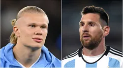 Erling Haaland and Lionel Messi