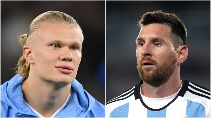 Erling Haaland and Lionel Messi