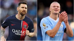 Lionel Messi and Erling Haaland