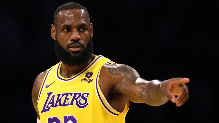 LeBron James in action for the Lakers.