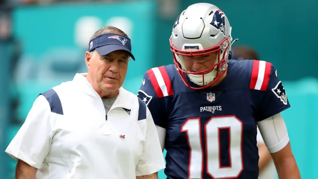 Bill Belichick and Mac Jones