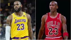 LeBron James and Michael Jordan